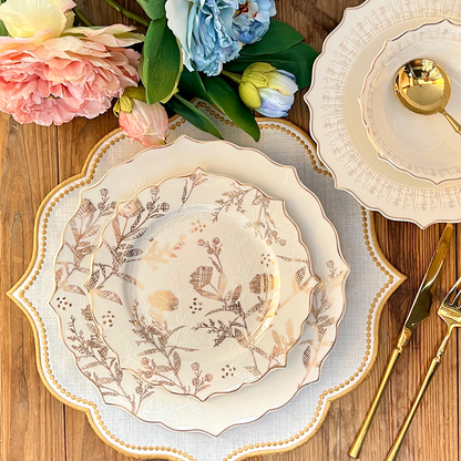 طقم أطباق مائدة فاخر 24 قطعة