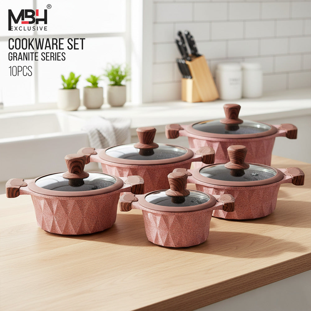مجموعة أواني طهي من الجرانيت