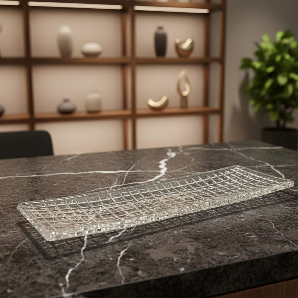 صينية تقديم زجاجية فاخرة Diva Lady