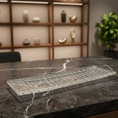 صينية تقديم زجاجية فاخرة Diva Lady