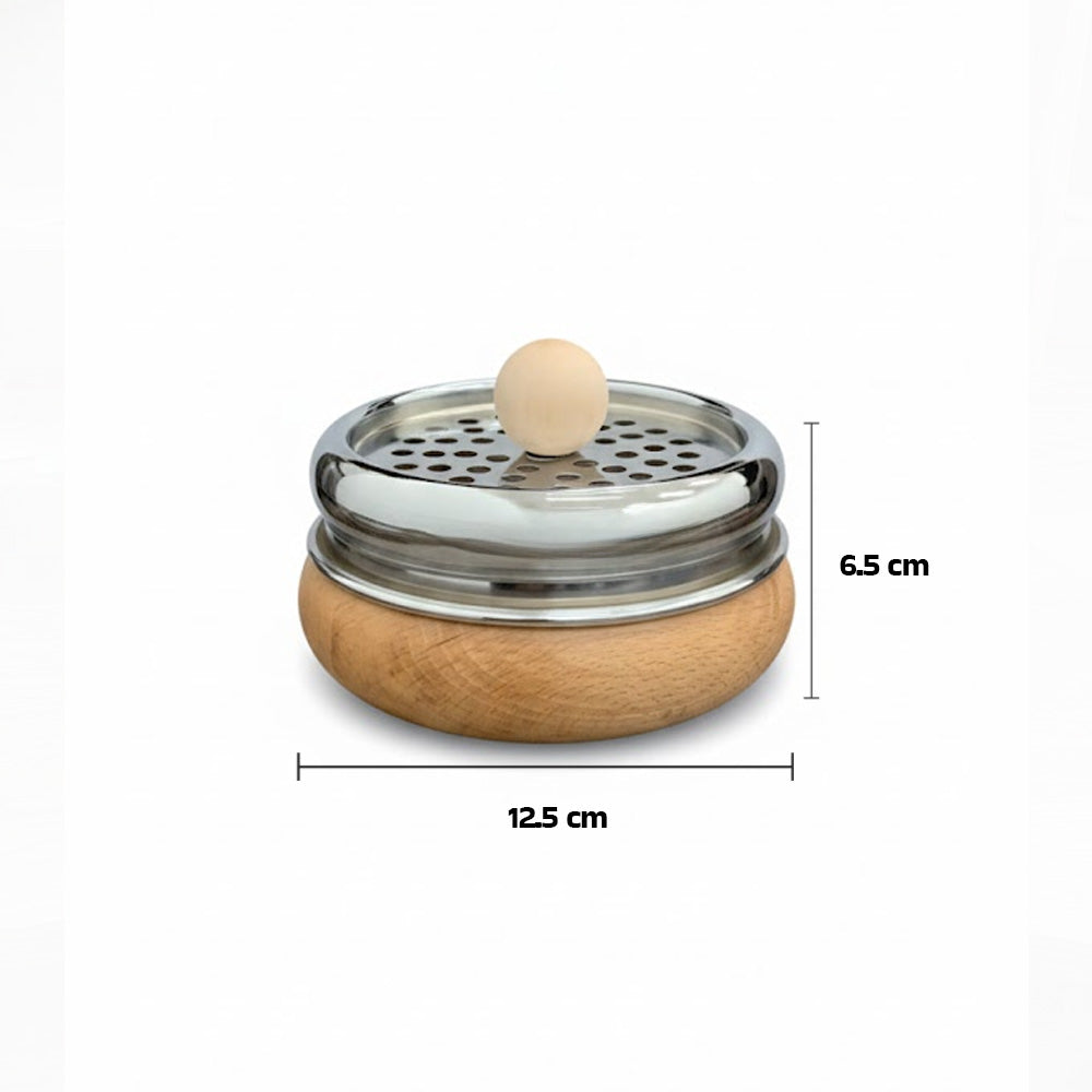 مبخرة خشبية مستديرة
