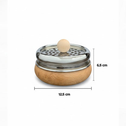 مبخرة خشبية مستديرة