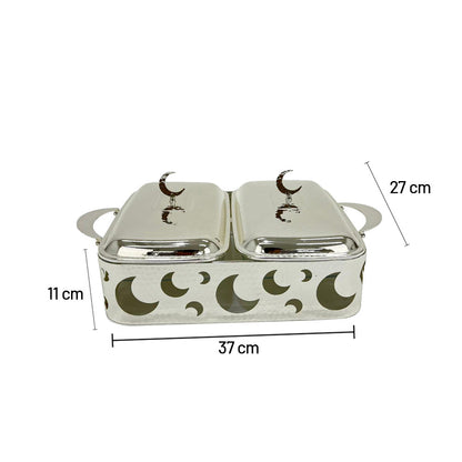 وعاء ساخن مزدوج بتصميم مون