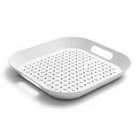 صينية تقديم بمقابض جانبية تصميم عصري