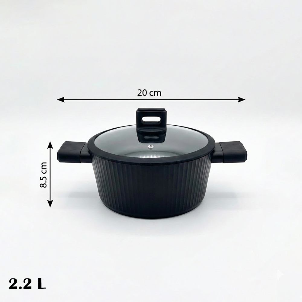 مقلاة طهي بغطاء زجاج Danny Home