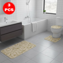 طقم سجاد حمام 3 قطع بنقشة الرخام