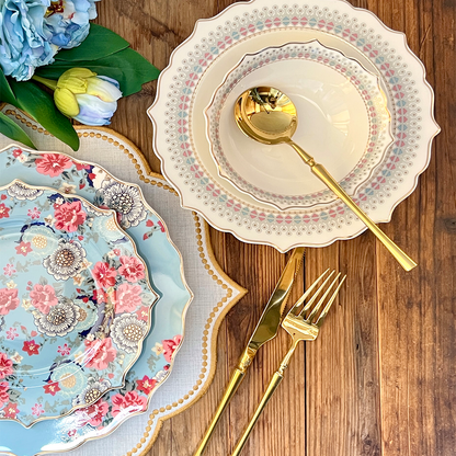 طقم أطباق مائدة فاخر 24 قطعة