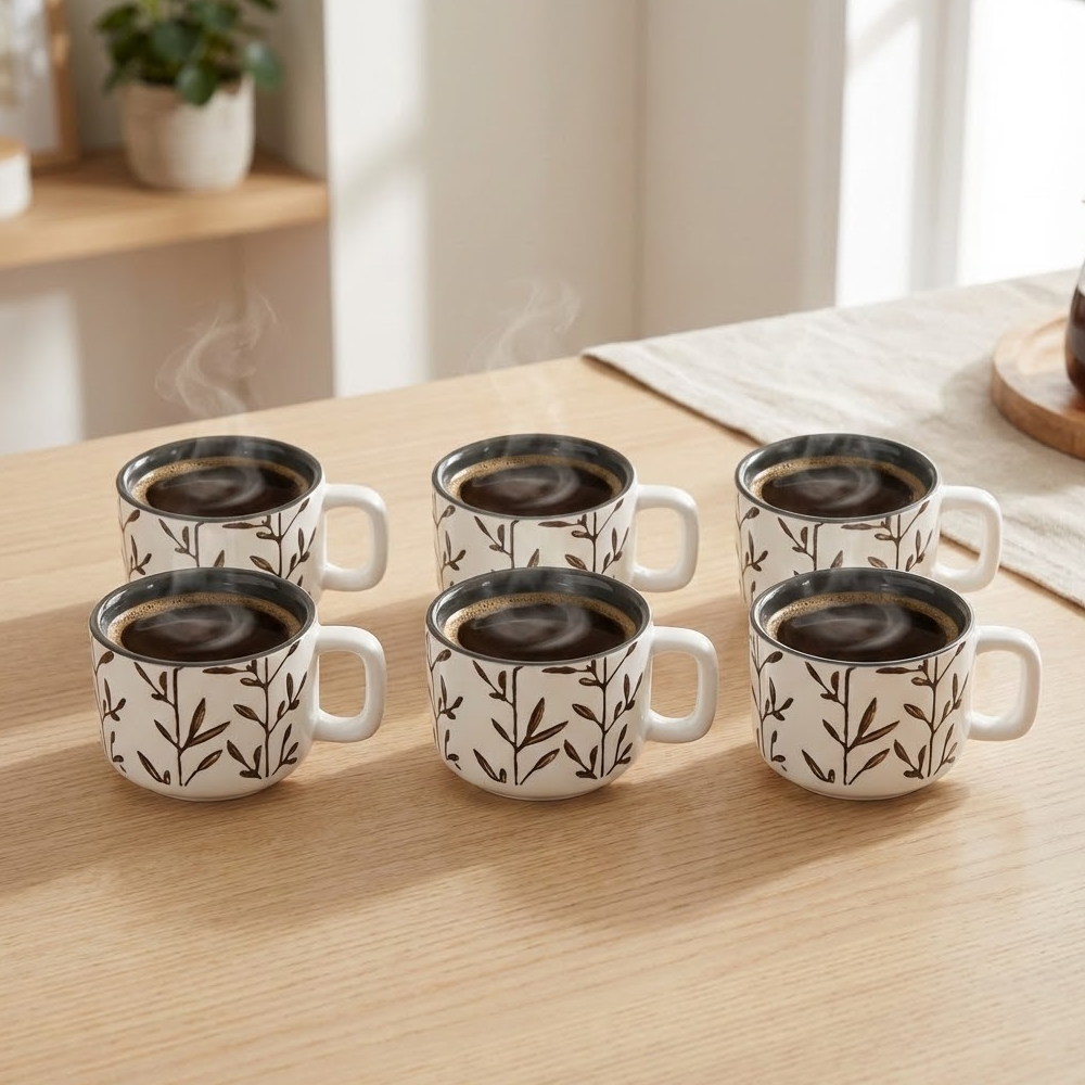 طقم فناجين وصحون قهوة 12 قطعة Diva Lady