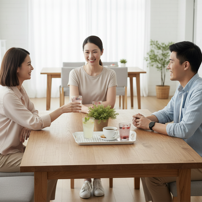 صينية تقديم بمقابض جانبية