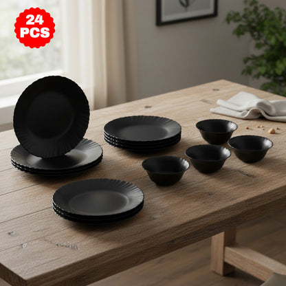 طقم سفرة بحواف مقنطرة