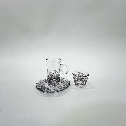 طقم استكانة وفنجان 18قطعة Diva Lady