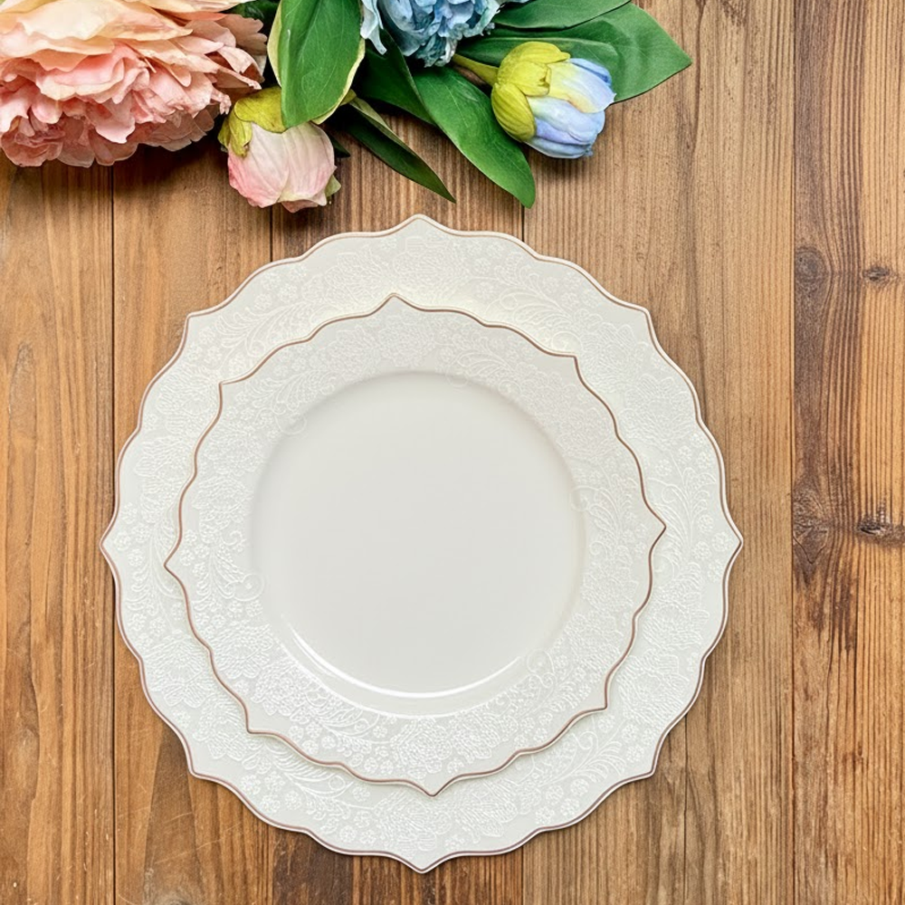 طقم أطباق مائدة فاخر 24 قطعة