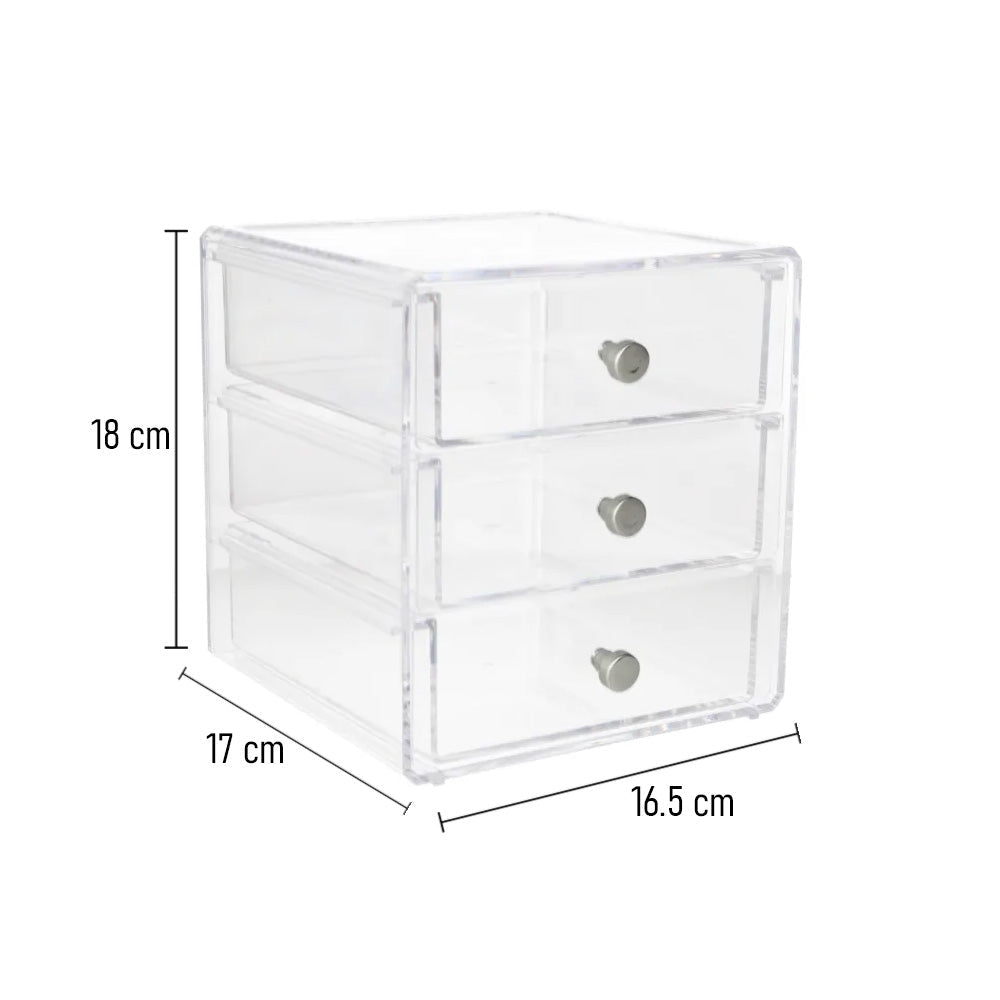 منظم مكياج أكريليك شفاف