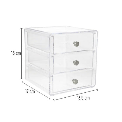 منظم مكياج أكريليك شفاف