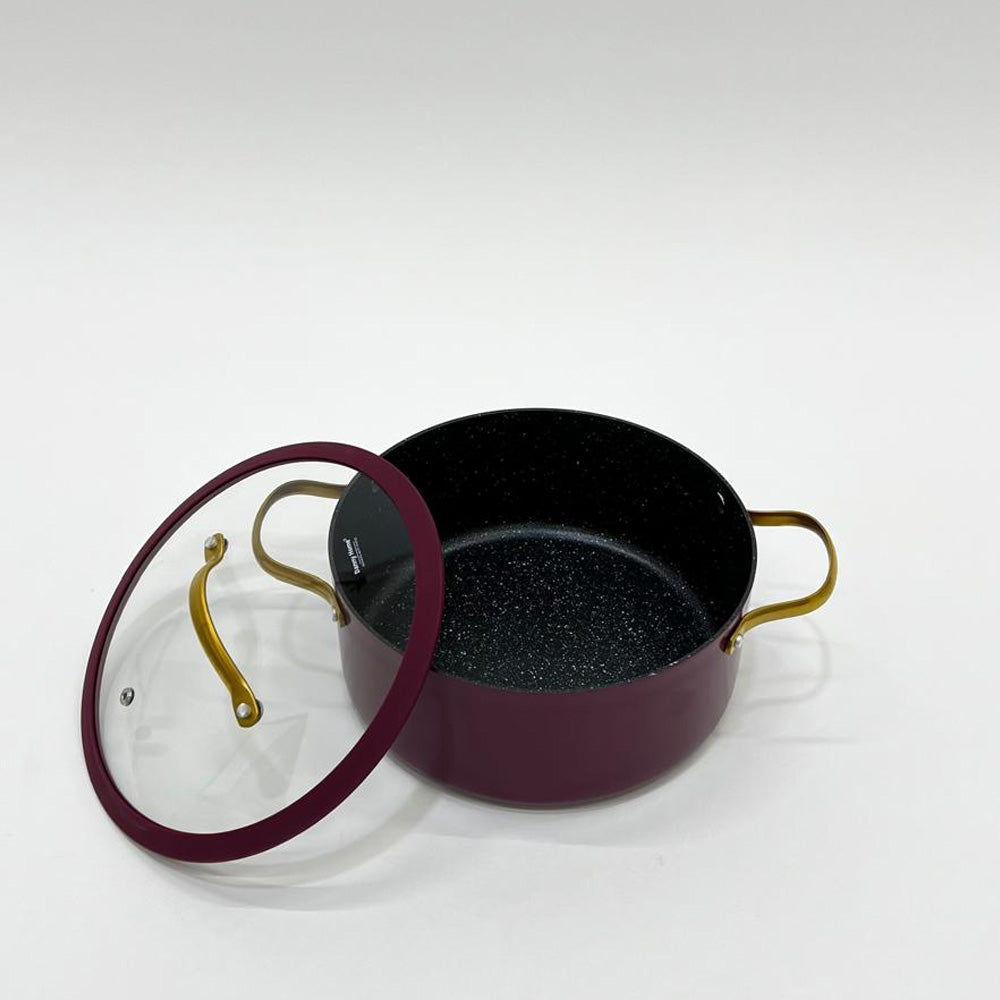 قدر طهي  بغطاء زجاجي