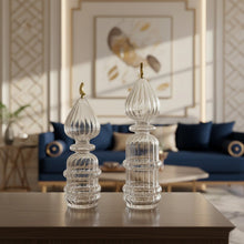 زينة زجاجية مضلعة