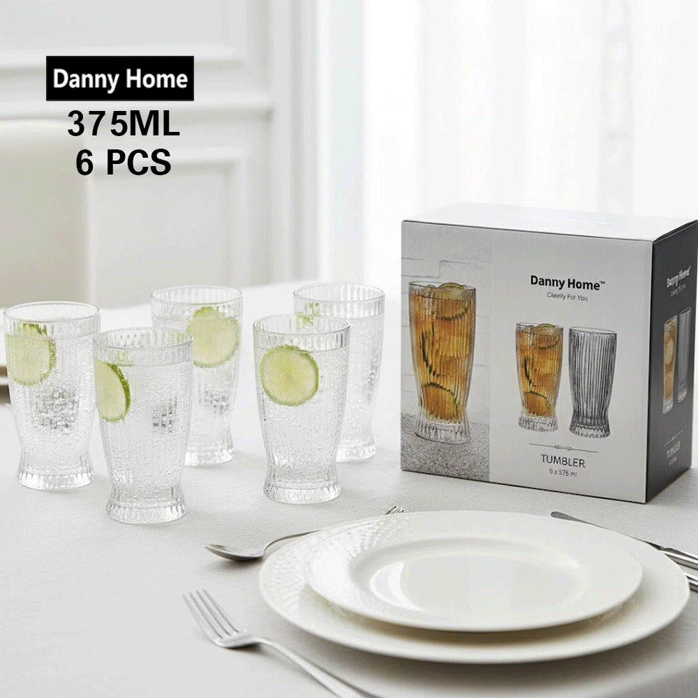 أكواب تومبلر الكريستالية اللامعة 6 قطع