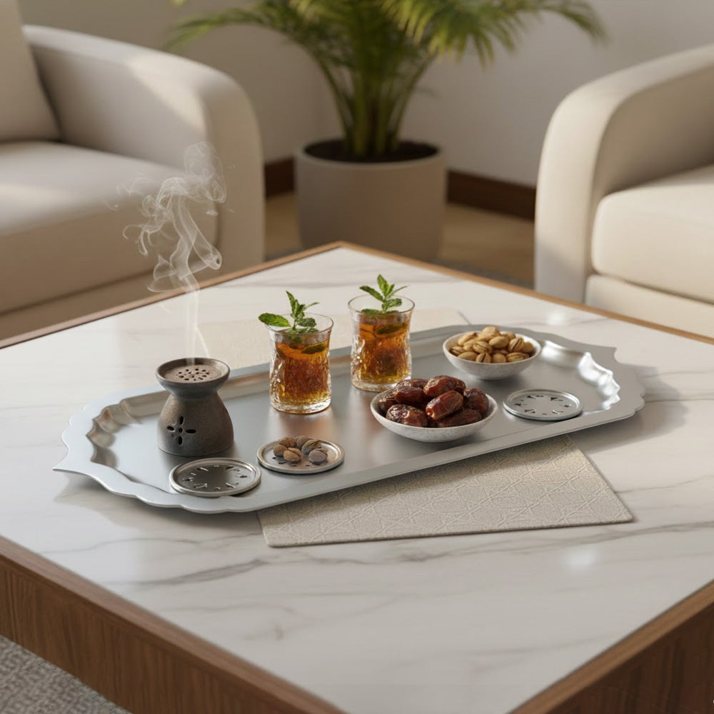 صينية تقديم مستطيلة- كبير