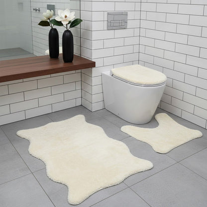 طقم سجاد حمام ناعم - 3 قطع