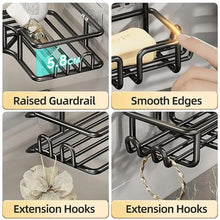 مجموعة منظم حمام زاوية بدون حفر، مكونة من 4 قطع