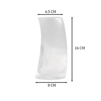 طقم أكواب زجاجية عصرية شفافة 4 قطع (500 مل)