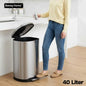 سلة مهملات سعة 40 لترًا