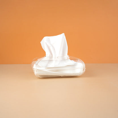 علبة مناديل كريستال كلير