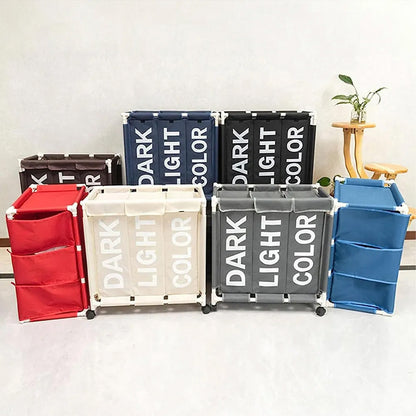 سلة غسيل بثلاث حجرات