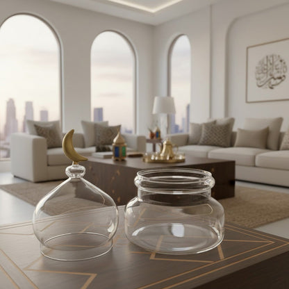 جرة زجاجية قمرية