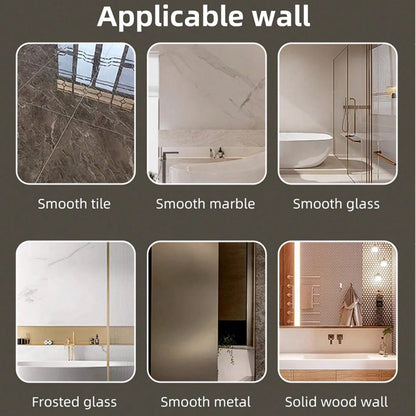 مجموعة رفوف تخزين زاوية للحمام بدون حفر، مكونة من 5 قطع