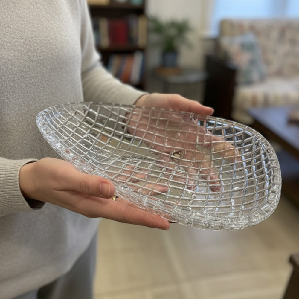 وعاء تقديم على شكل كريستال - 37.5 سم