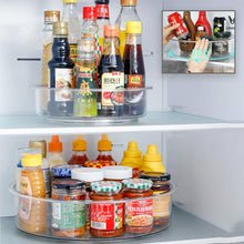 صينية تنظيم شفافة دوارة 360 درجة