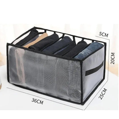 صناديق تنظيم الملابس الشبكية بمقبض