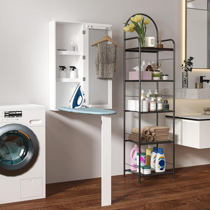 لوح مُنظم مع خزانة تخزين ومرايا