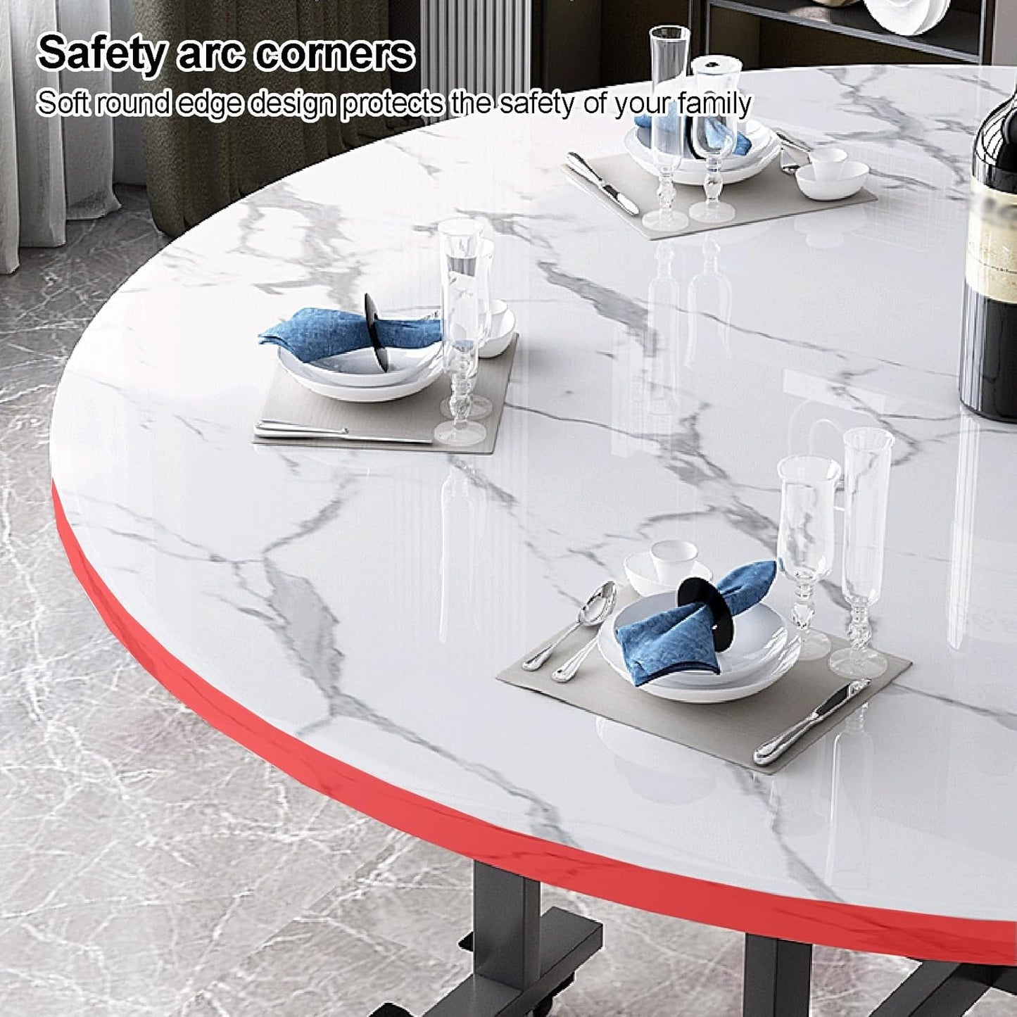 طاولة طعام مستديرة قابلة للطي