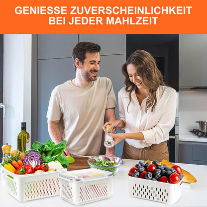 طقم صناديق ثلاجة للتخزين 9 قطعة