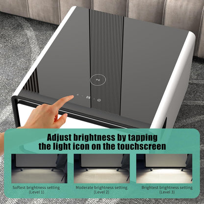 طاولة ذكية  مع ثلاجة مدمجة