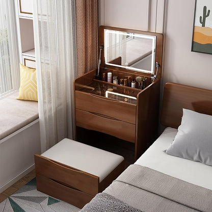 طاولة لمستحضرات التجميل مع مرآة مضيئة