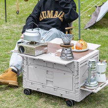 عربة وصندوق تخزين محمولة