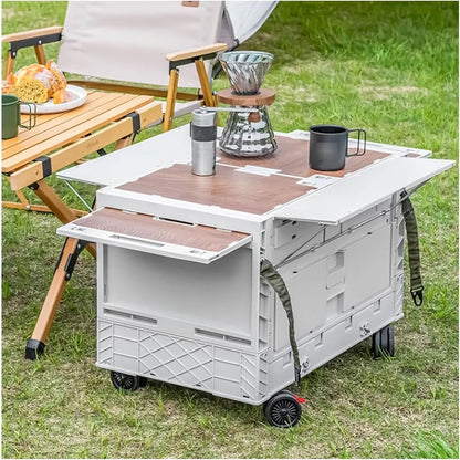 عربة وصندوق تخزين محمولة