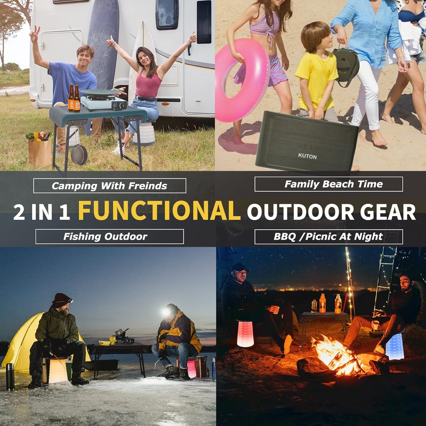 طقم طاولة وكراسي قابلة للطي