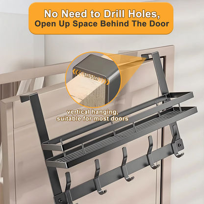 علاقة باب مع رف تخزين علوي