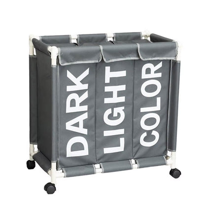 سلة غسيل بثلاث حجرات