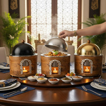 سخان طعام بقاعدة خشبية 5 لتر