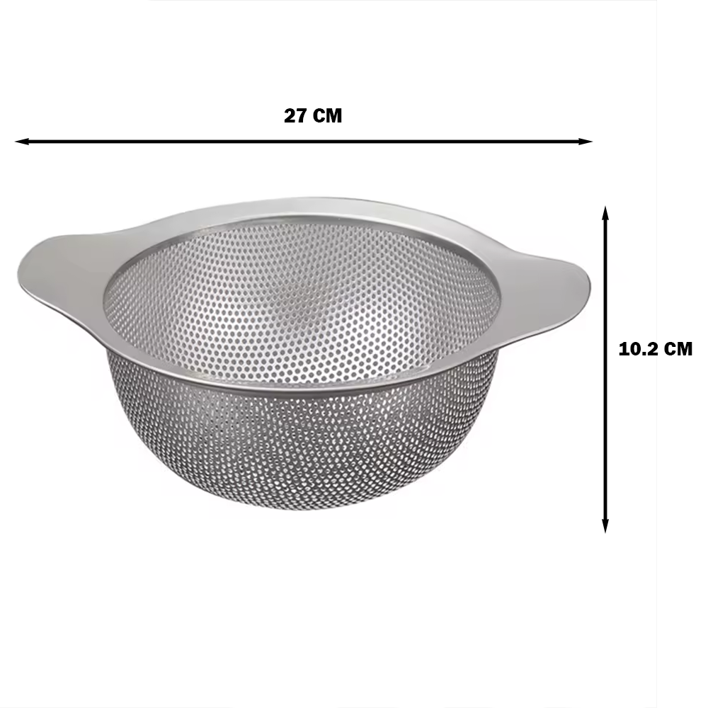 ( M )مصفاة الفولاذ المقاوم للصدأ بمقبض