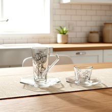 طقم استكانة وفنجان 18قطعة Diva Lady