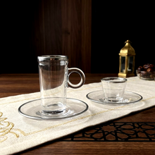 طقم استكانة وفنجان 18قطعة Diva Lady