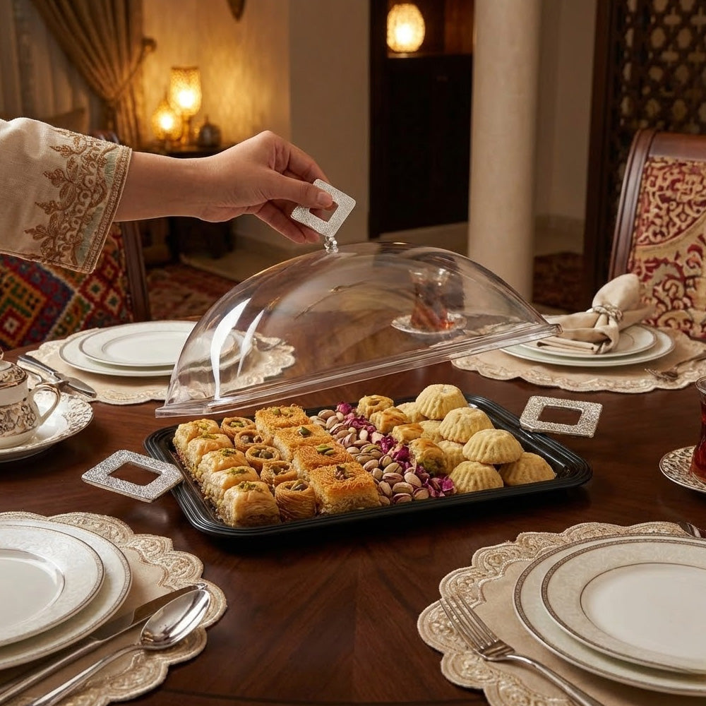 طبق تقديم صغير مع غطاء Diva Lady