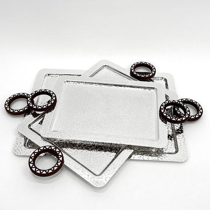 طقم صواني تقديم مكون من 3 قطع