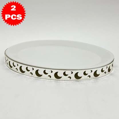 47x35 طبق تقديم كبير مع حامل معدني